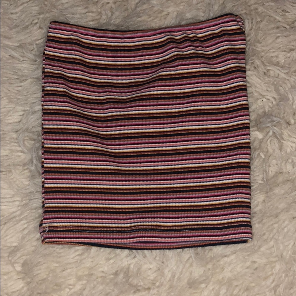 Stripped crop bandeau
